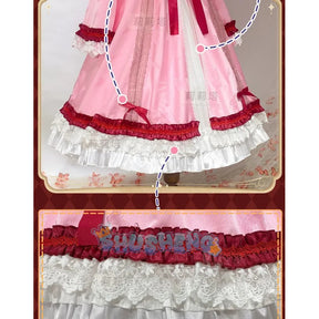 Anime Rozen Maiden Hinaichigo Souseiseki Cosplay Costume Halloween Carnival Sweet and Cute Lolita Dress and Accessories Girl Set