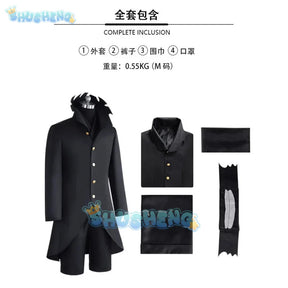 Shusheng Anime Dandadan Ken Takakura Okarun Cosplay Costume Mask Uniform Glasses Momo Ayase Halloween Party for Women Men Prop