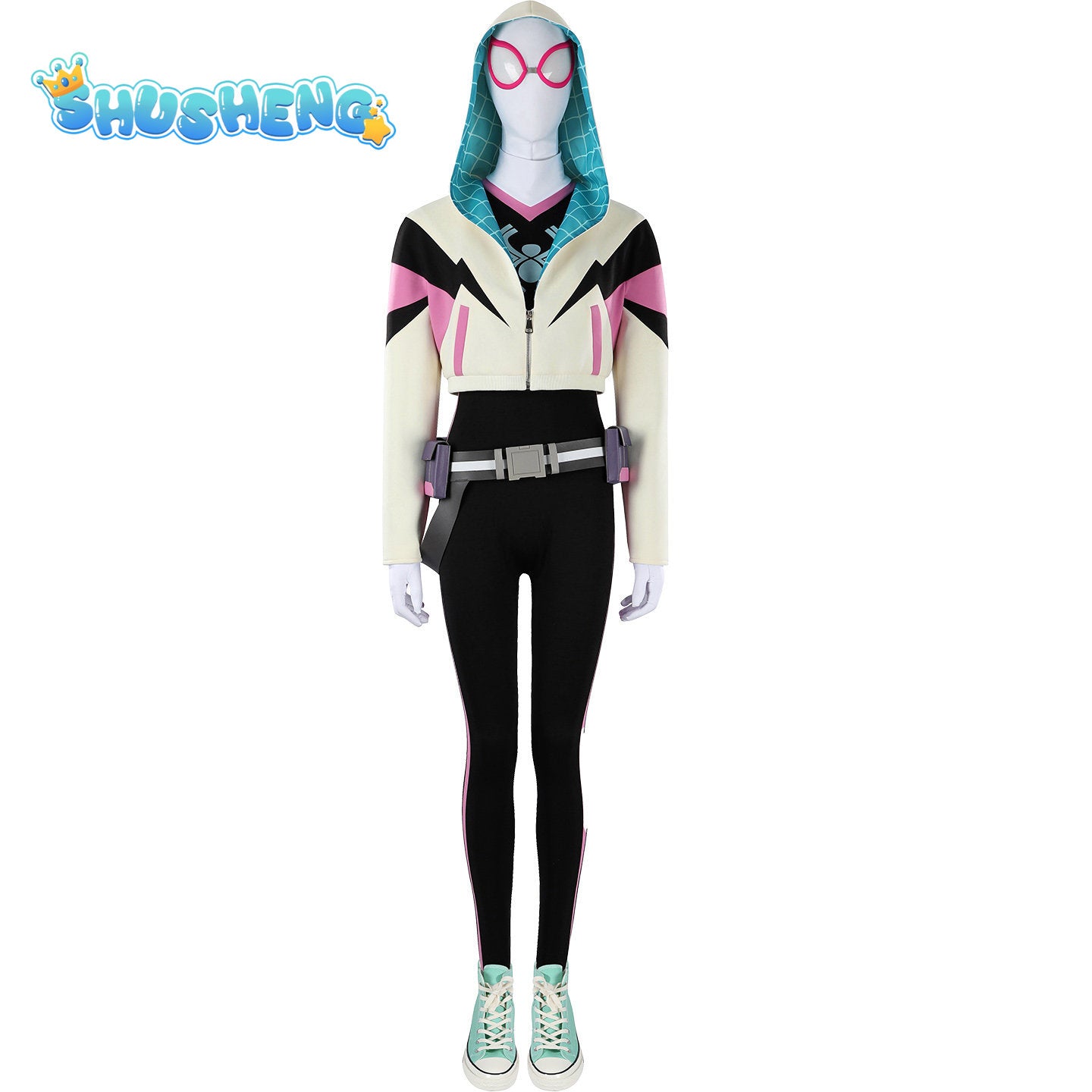 Game Cosplay Series: Your Friendly Neighborhood Spider-Man Season 2 Gwen Stacy Cosplay High quality Costume full set XXS-XXXL Shusheng