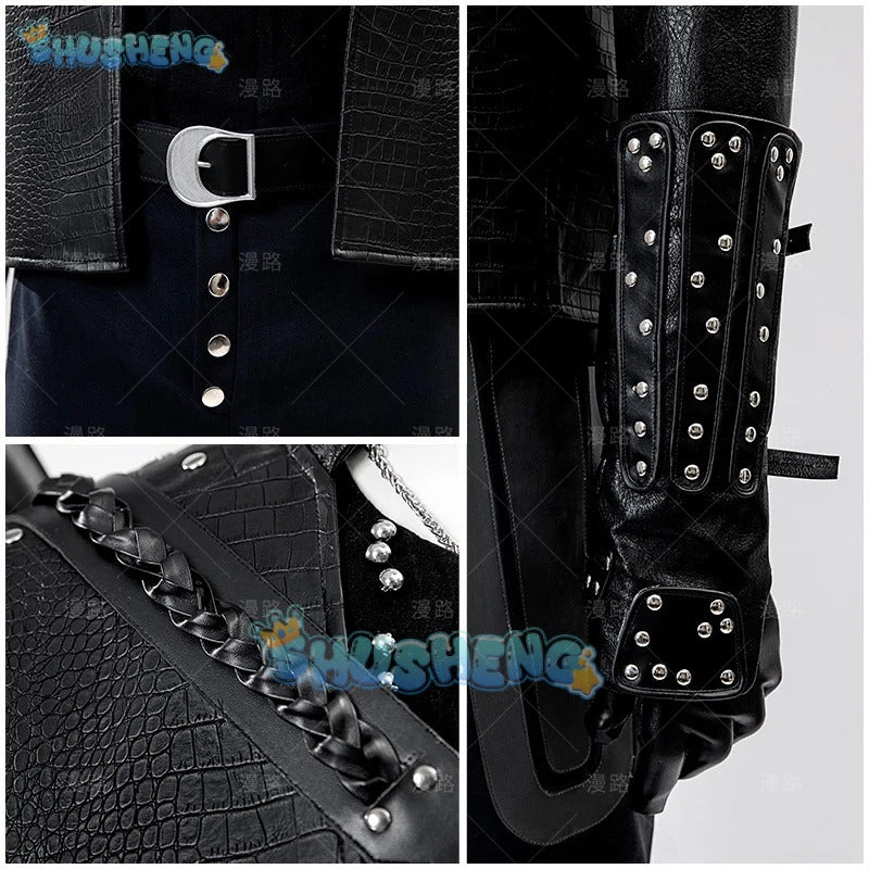 Geral Witcher 5 Cosplay Costume Uniform Geralt of Rivia White Wolf Halloween Carnival Party Christmas Play Role Clothes Clothing