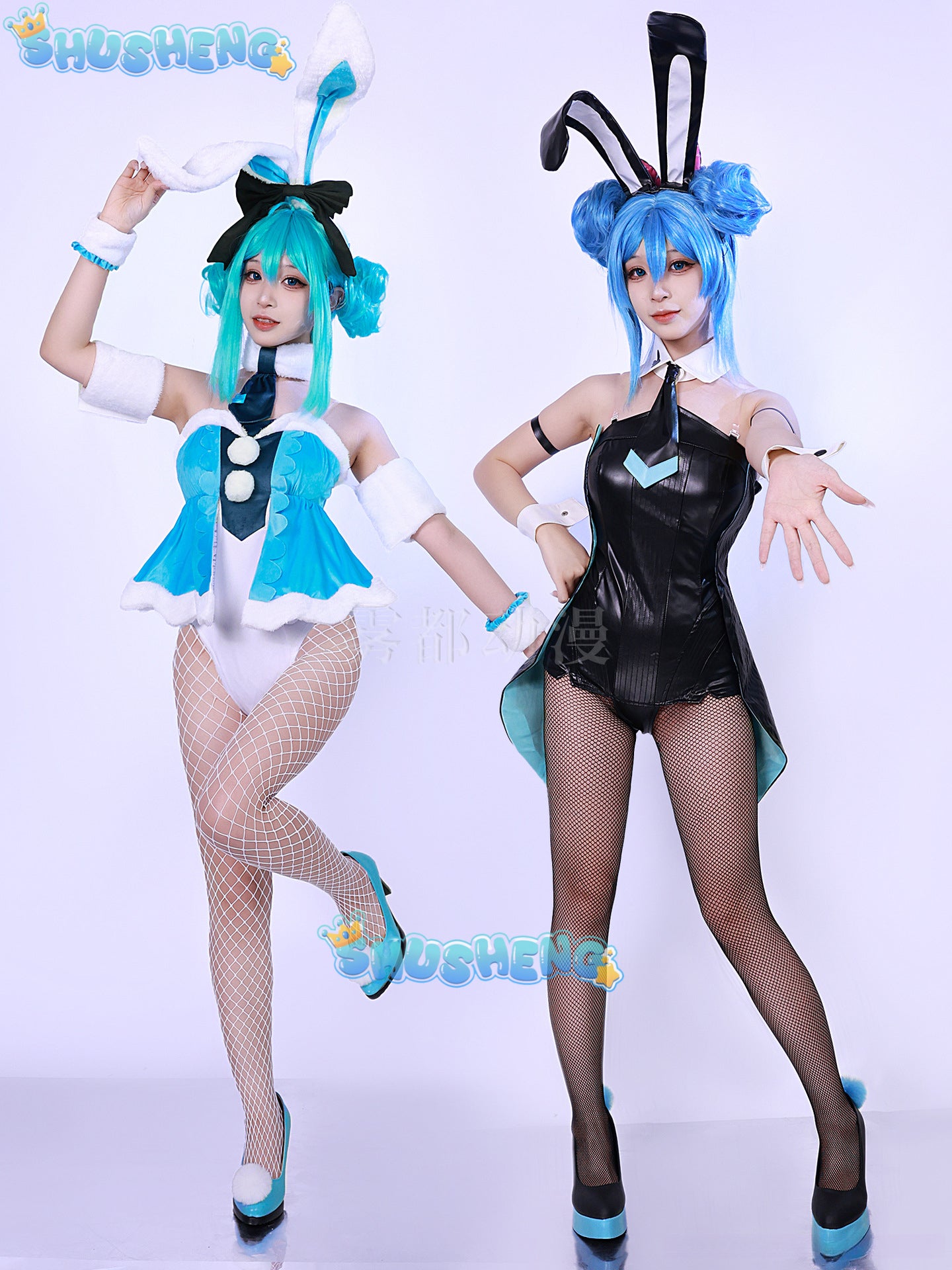 Hatsune Bunny Cave Rabbit Girl Hatsune COS Future Cosplay Anime Costume Set 2024 New Clothing