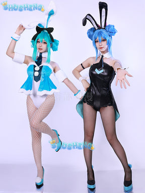 Hatsune Bunny Cave Rabbit Girl Hatsune COS Future Cosplay Anime Costume Set 2024 New Clothing