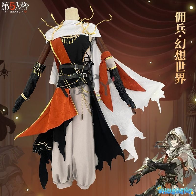 Identity V Naib Subedar Cosplay Costume Mercenary Cos Handsome Fashion Uniforms Activity Party Role Play Clothing Game