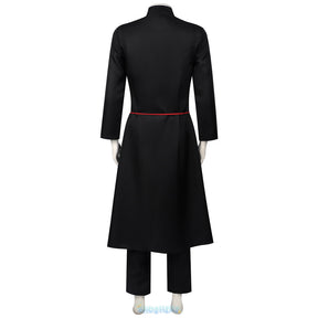 kpop cosplay Huntrix KPop Demon Hunters Sajaboys Cosplay Handsome Uniform Jinu Vampire Goth Punk Long Coat Korea Idol Halloween Suit