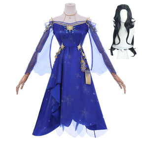 Game Identity V Cosplay Ada Mesmer Costume Purple Dress Elegant Clothes Psychologist Role Play Outfit Full Set for Women