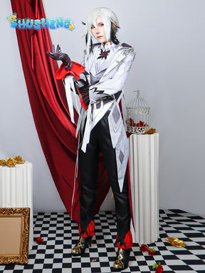 Shusheng Genshin Impact Peruere Arlecchino Cosplay Costume Game Party Uniform Hallowen Play Role Clothes