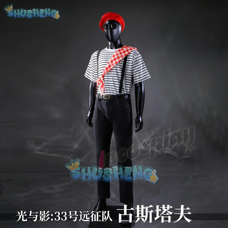 Shusheng-R Clair Obscur: Expedition 33 Gustave Cosplay Costume Stick Version Set Halloween Role Play Clothing