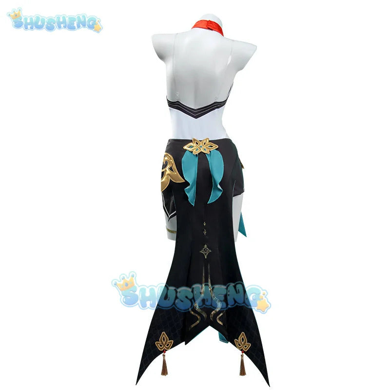 Game honkai: Star rail lingsha cosplay anime women fashion costume role play clothing Halloween carnival outfit full set