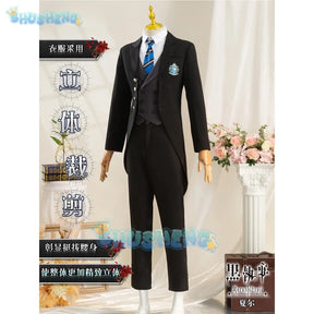 Anime Black Butler Ciel Phantomhive Sebastian Boarding School Chapter Uniform Suit Cosplay Costume Halloween Party Outfit