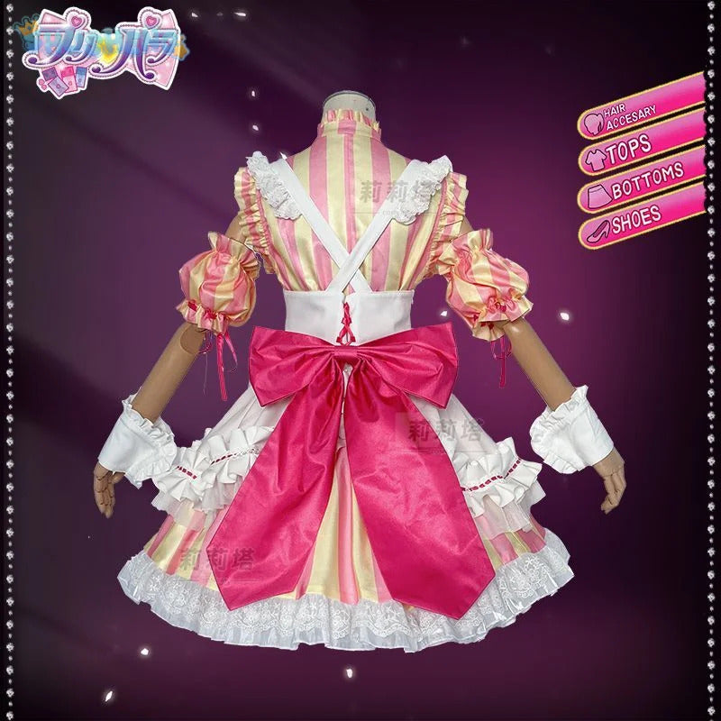 Anime Manaka Laala Pripara Cosplay Costume New Sweet Lolita Dress Wig Accessories Props Uniform Men and Women Cute Maid Set