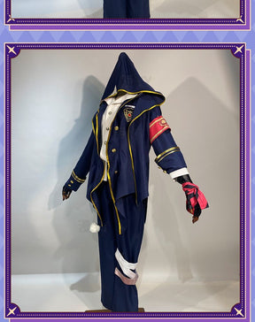 Game Identity V Mercenary Naib Subedar Cosplay Costume Fancy Blue Party Suit Halloween Carnival Uniforms Custom Made