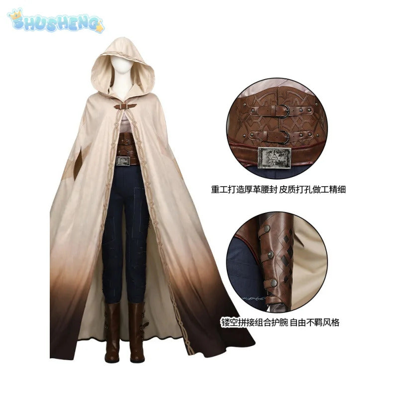 Kora cosplay rebel cos moon Carl Kora costume cloak belt waist cover pants props set Halloween fashion women's fantasy uniform