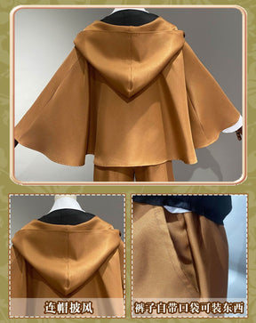 Anime Bungo Stray Dogs Edogawa Rampo Cosplay Costume Halloween Unisex Uniform Detective Suit Party Colthing