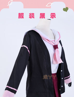 Blue Archive Shimoe Koharu Cosplay Costume Sailor Uniform Suit With Hat Wing Women Girl Halloween Party Outfit Headwear