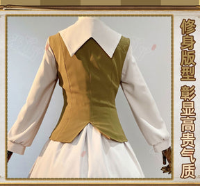 Anime Cardcaptor Sakura Card Captor Tomoyo Daidouji Cosplay Costume Brown Princess Long Dress Woman Cute Daily Leisure Suit