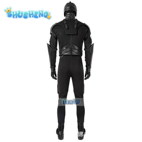 The Boys Season 2 Black Noir Cosplay Costume Mens Superhero Battle Suit Adult Black Jumpsuit Outfit for Halloween Carnival