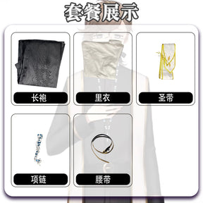 Anime VTuber Kanae nijisanji Uniform Any Size Cosplay Costume Priest Costume With Necklace