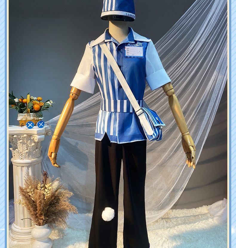 Game Identity V Cosplay Costumes Postman Victor Grantz Cosplay Costume Survivor Uniform Suits Clothes Blue Uniform