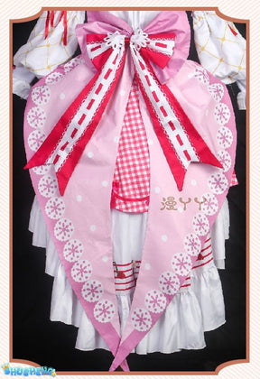 Anime Strawberry Miku 15th Anniversary Cosplay Costume Miku Lovely Lolita Dress Women Halloween Uniform Party Fancy Dress