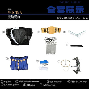 Arknights Phantomwhisper Melody Mostima Cosplay Costume Uniform Halloween Carnival Party Christmas Play Role Clothes Clothing
