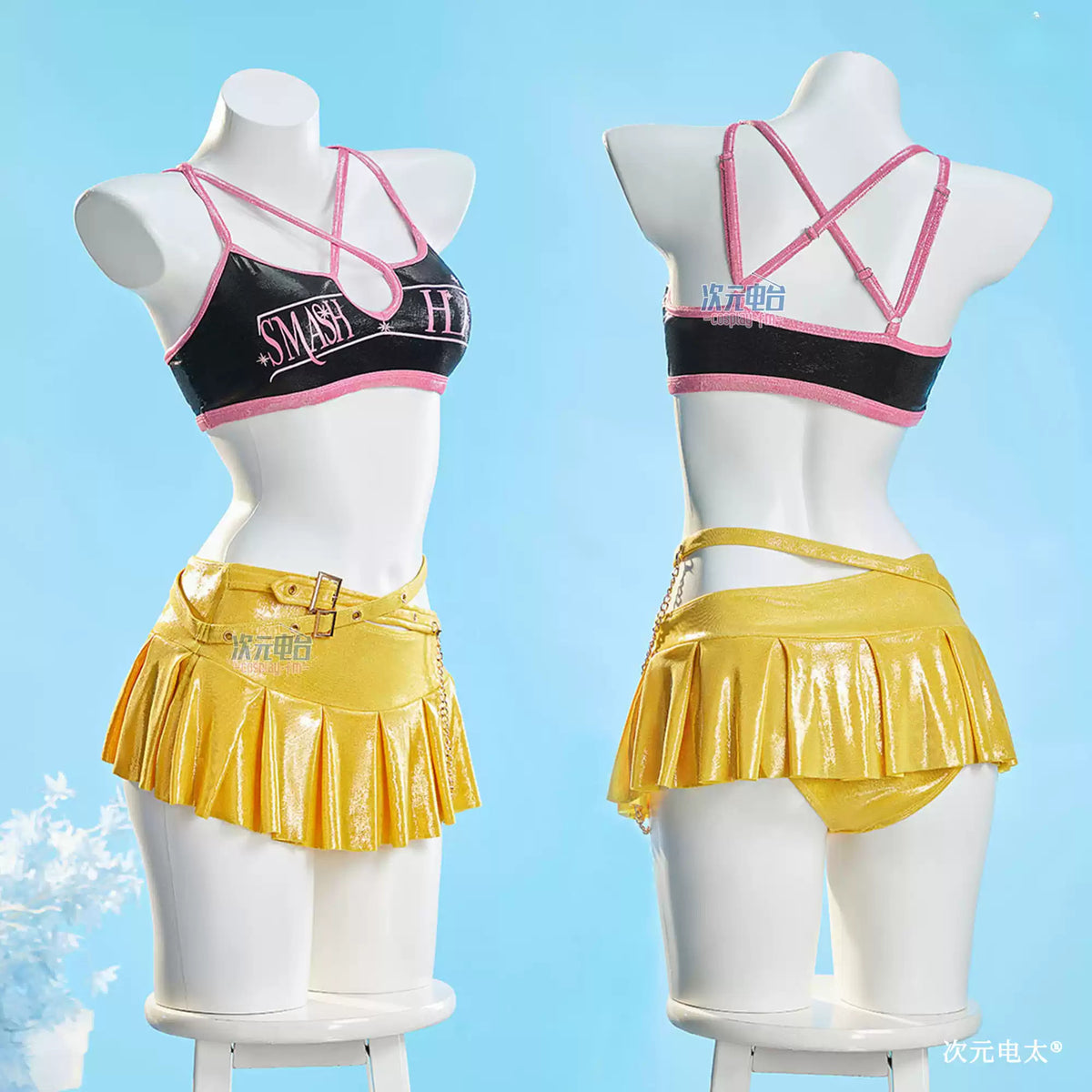 Shusheng-R Anime KPop Demon Hunters Mira Swimsuit Cosplay Costume S-XL