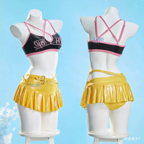 Shusheng-R Anime KPop Demon Hunters Mira Swimsuit Cosplay Costume S-XL