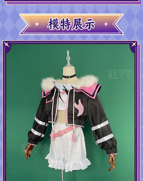 YouTuber VTuber Mococo Abyssgard Cosplay Costume Party Suit Top Skirts Halloween Uniform Anime Clothing Custom Made Shoes