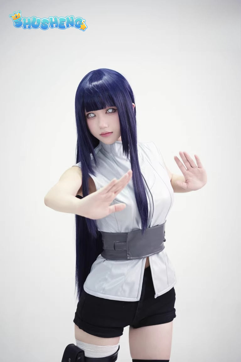 Anime Cosplay Series:Naruto Hinata Hyuga Cosplay Costume full set Shushengcos customized version
