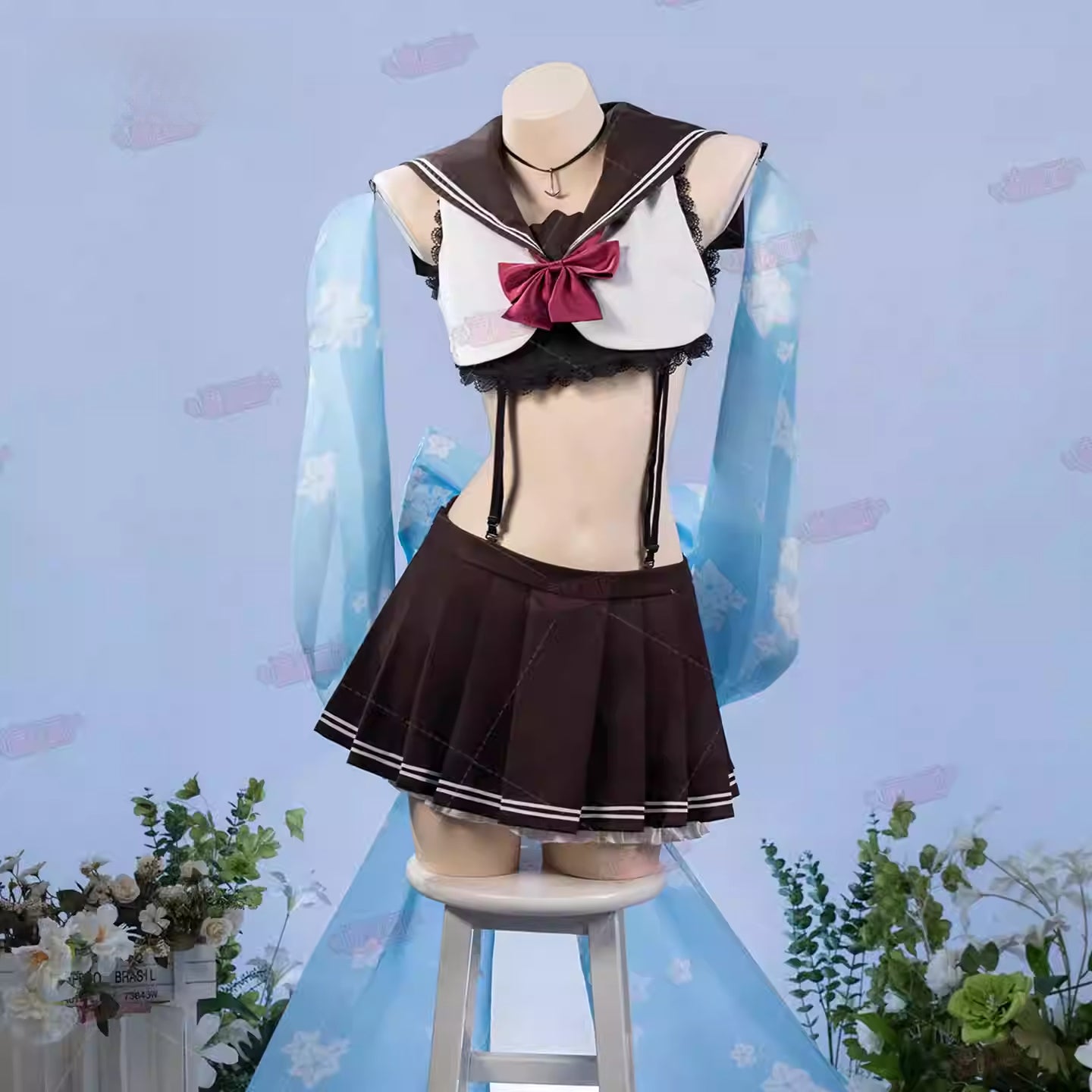 Shusheng-R Azur Lane IJN Yukikaze Cosplay Costume JK Uniform Lovely Uniform Halloween Party Role Play Outfit Women