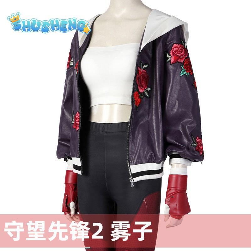 OW Kiriko Cosplay Costume Full Set 14 PCS Kiriko Outfit Weapon Headwear Roleplay Clothes from Overwatchs 2