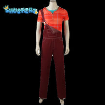 Anime Wreck-It Ralph 2 Cosplay Costume Rompers T-shirt Jumpsuit Men Halloween Party Cosplay Ralph Outfits