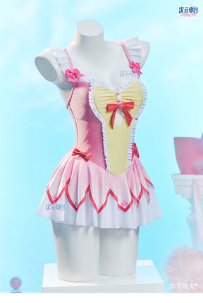 Shusheng-R Anime Puella Magi Madoka Magica Kaname Madoka Jumpsuit swimsuit Cosplay Costume S-XL