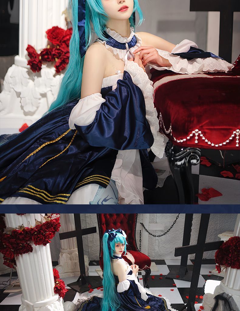 Hatsune Miku Cosplay Costume 39 Party Moon Dress Clothing Accessories Set Anime Carnival Stage Show Magnificent Suit Girl Outfit