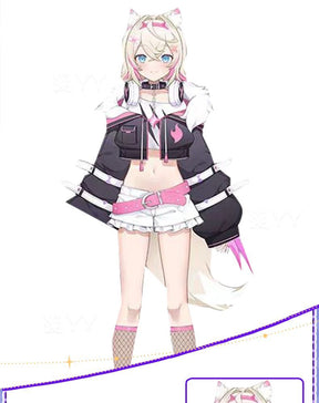 YouTuber VTuber Mococo Abyssgard Cosplay Costume Party Suit Top Skirts Halloween Uniform Anime Clothing Custom Made Shoes