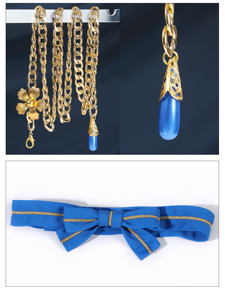 Shusheng-R Street Fighter 6 Chun-Li Cosplay Costume Sexy Swimsuit Props Accessories Women Halloween Carnival Party