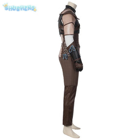 Witcher 3：Wild Hunt Geralt Cosplay Geralt of Rivia Costume Men Vest pants jacket armor belt gloves  full set Halloween uniform