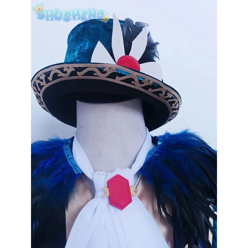 Identity V Mr Swifts acrobat cosplay costume winter warm velvet cotton set gorgeous elegant hat bag prop woman man party uniform