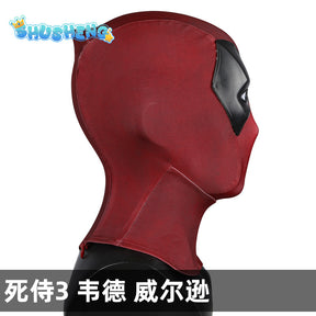 Anime Movie Deadpool Cosplay Mask Head Cover Knitted Cotton Mesh Helmet Halloween Party Carnival Costume Props