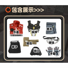 Game Zenless Zone Zero Billy Kid Cosplay Costume Wig Mask Guns Weapons Leather Uniform White Hair Cunning Hares Aka Gentle House