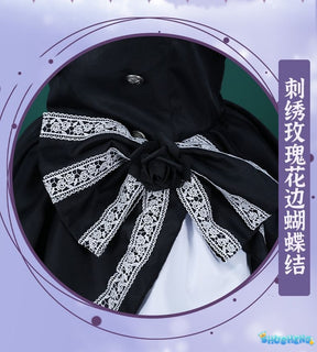 Rikka Takanashi Cosplay Costume Summer Gothic Dress Wig Halloween sweet girl New uniform Hero Cos
