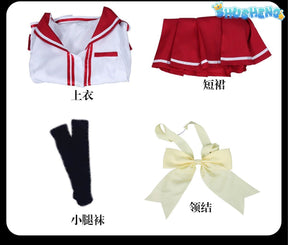 Charlotte Nao Tomori Nao Cosplay Anime Costume Wig Women JK School Uniform Outfit Charlotte Cos Wig Halloween Party Sailor Suit