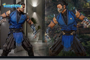 Sub Zero Cosplay Role Play Anime Game Mortal Kombat Costume Disguise Adult Men Cosplay Roleplay Fantasia Outfits Male Halloween