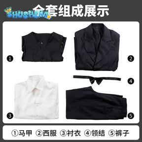 Joker Costume Adults Suitable for Halloween Party Carnival Stage Performance White Cosplay Costume