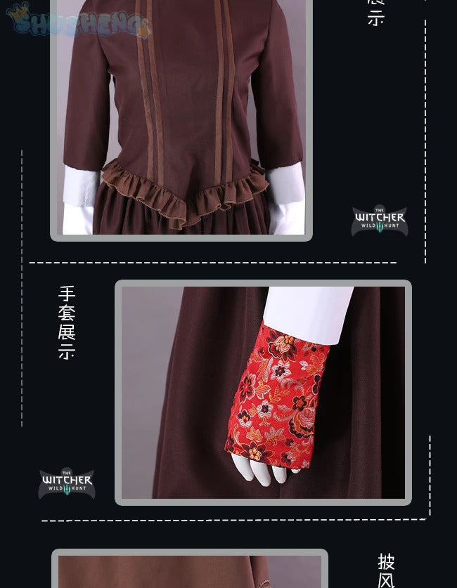 Game Bloodborne Cosplay doll The daughter of the universe Costume Shawl hat scarf handguard dress Halloween party Doll uniform