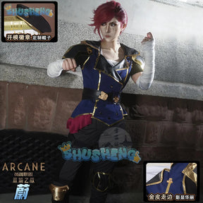 Shusheng lol arcane Season 2 VI Caitlyn cosplay costume uniform Halloween Carnival Party Christmas play rode clothing