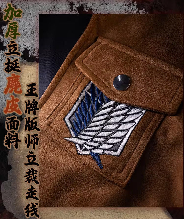 Anime  Cos  Attack On Titan Eren Jaeger Hange Zoe Cosplay Costume Survey Corps Mikasa·Ackerman Armin Arlert Full Set Women Men Cos