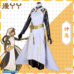 Genshin Impact Zhong Li COS Costume The Rock God Emperor Morax Game Clothing Cosplay Complete Set Men Women