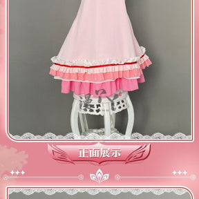 Anime Yosuga No Sora Kasugano Sora Cosplay Costume Girl Sweet Lolita Dress Pajamas Summer Nightgown Ruffle Nightwear Clothes