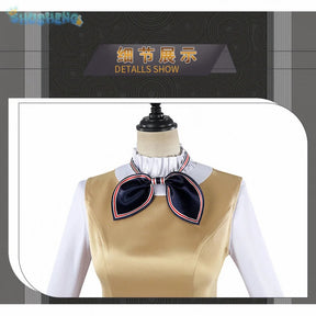 Movie New M3gan 2 Cosplay Costume M3gan Dress, tie, belt, socks set Halloween party casual women's man fashion uniform