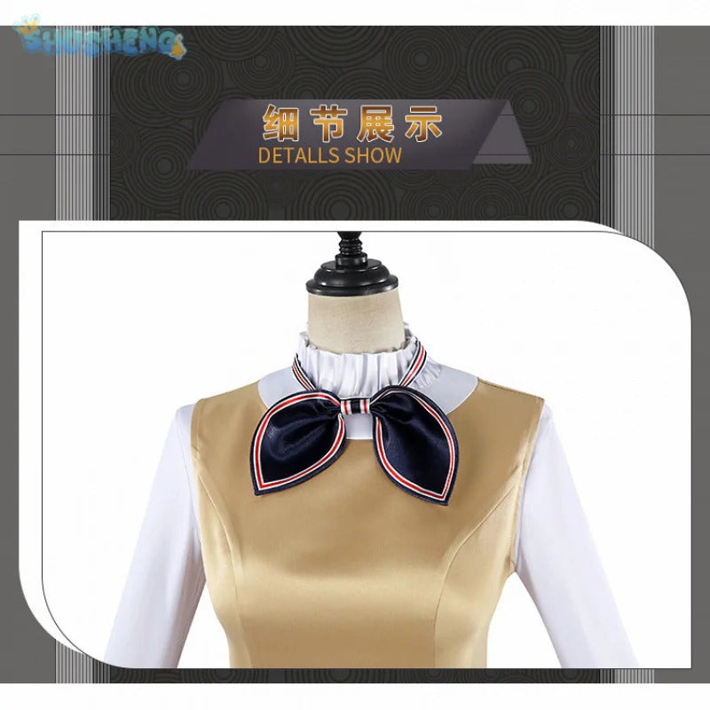 Movie New M3gan 2 Cosplay Costume M3gan Dress, tie, belt, socks set Halloween party casual women's man fashion uniform
